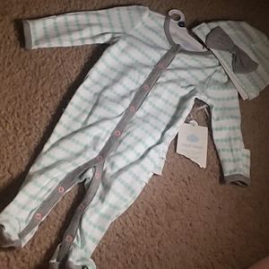 Footie pajama with hat